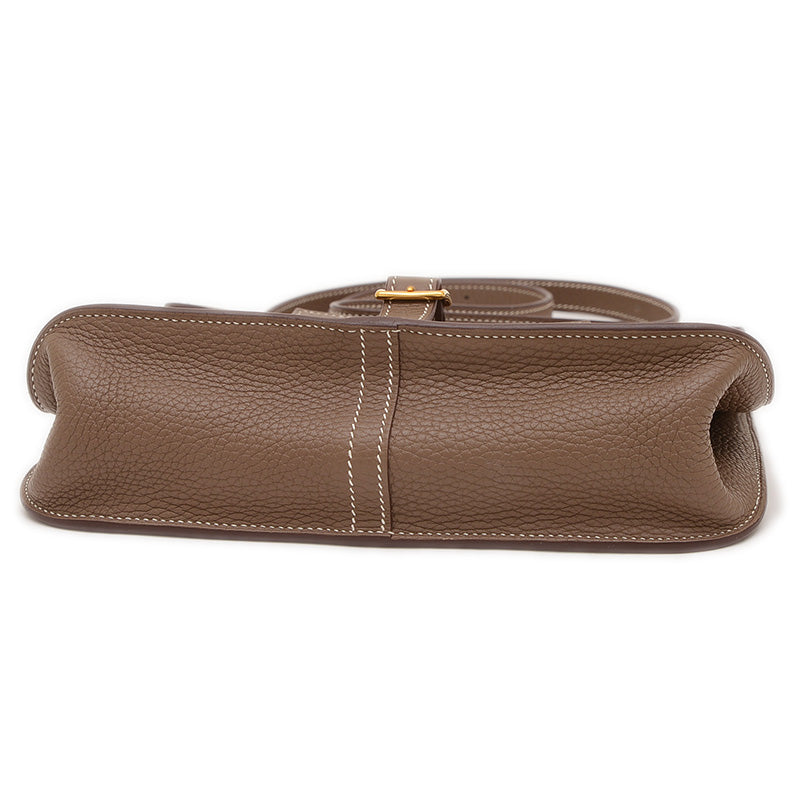 アルザン25 トリヨン エトゥープ ゴールド金具 Y刻印 ショルダーバッグ