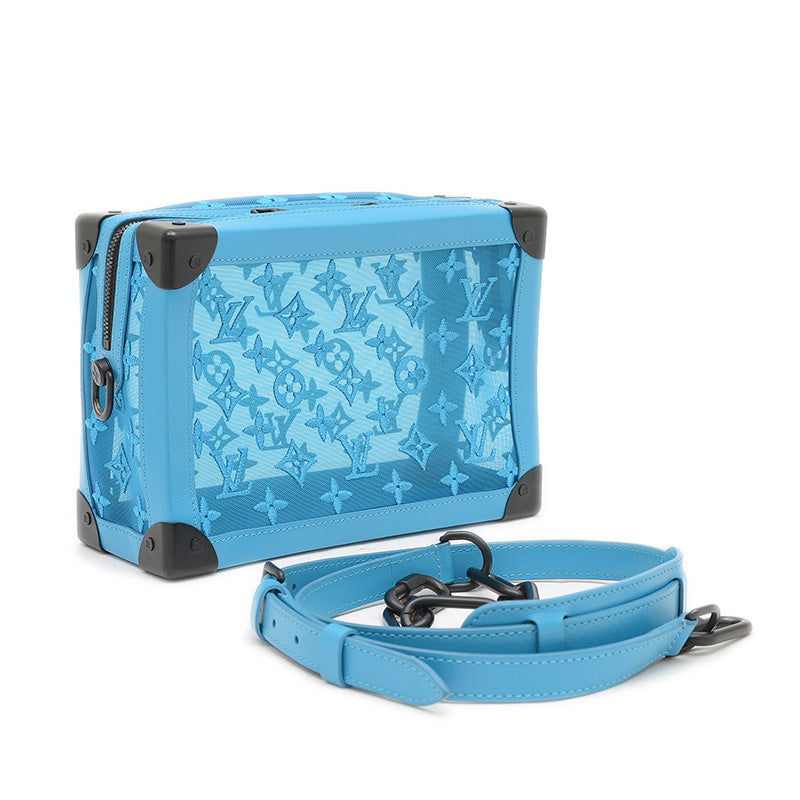 モノグラム シースルー ソフトトランク ショルダーバッグ ターコイズ M45074 ショルダーバッグ