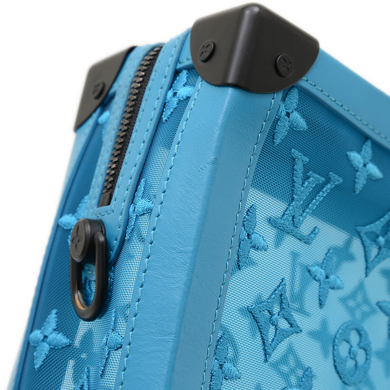 モノグラム シースルー ソフトトランク ショルダーバッグ ターコイズ M45074 ショルダーバッグ