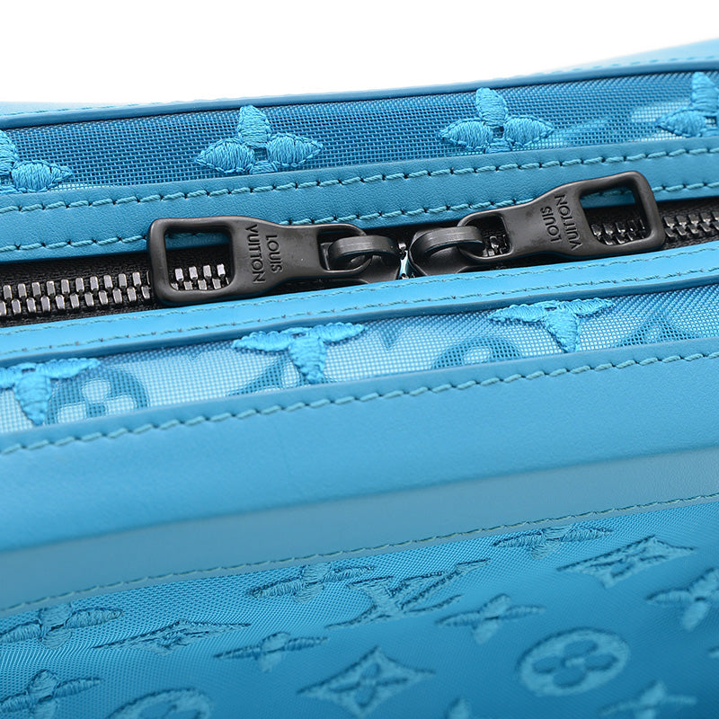 モノグラム シースルー ソフトトランク ショルダーバッグ ターコイズ M45074 ショルダーバッグ