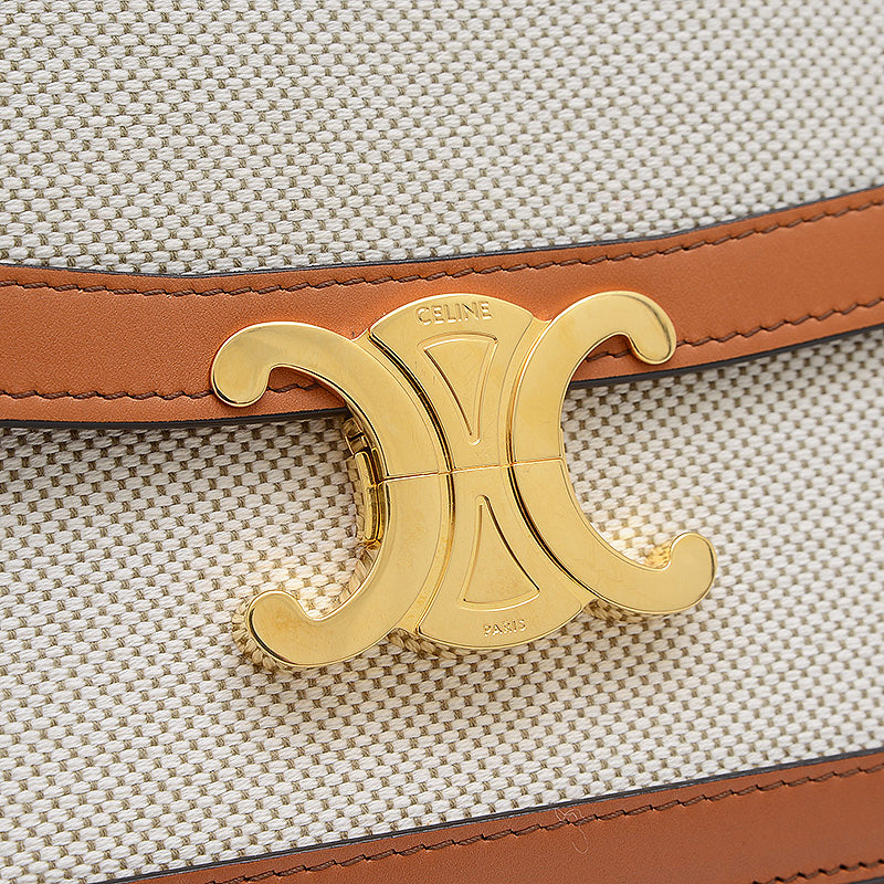 クラシック トリオンフ ショルダーバッグ キャンバス/レザー ナチュラル/タン 191242 ショルダーバッグ