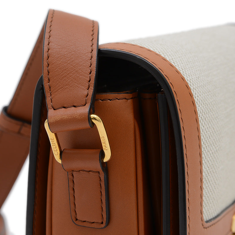 クラシック トリオンフ ショルダーバッグ キャンバス/レザー ナチュラル/タン 191242 ショルダーバッグ