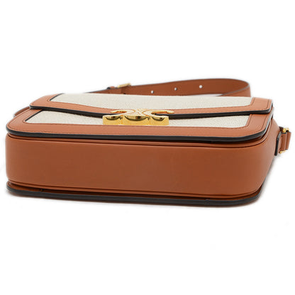 クラシック トリオンフ ショルダーバッグ キャンバス/レザー ナチュラル/タン 191242 ショルダーバッグ