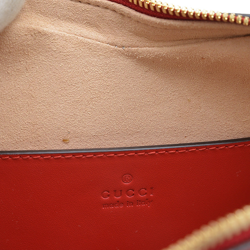 インターロッキングG ハート ショルダーバッグ レッド 751623 ショルダーバッグ