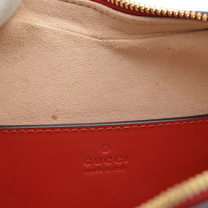 インターロッキングG ハート ショルダーバッグ レッド 751623 ショルダーバッグ