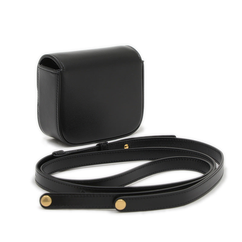 トリオンフ ミニ クロード ショルダーバッグ カーフスキン ブラック 10I513DPV ショルダーバッグ