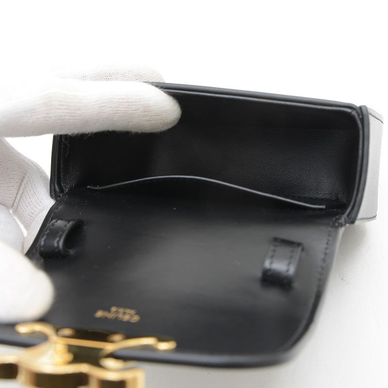 トリオンフ ミニ クロード ショルダーバッグ カーフスキン ブラック 10I513DPV ショルダーバッグ