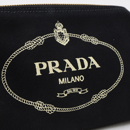 カナパ ポーチ キャンバス ブラック 1NA693 アクセサリーポーチ