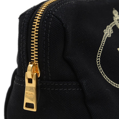 カナパ ポーチ キャンバス ブラック 1NA693 アクセサリーポーチ