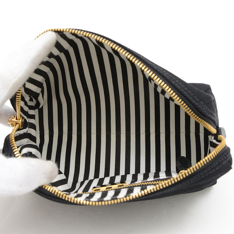 カナパ ポーチ キャンバス ブラック 1NA693 アクセサリーポーチ