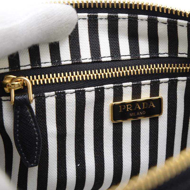 カナパ ポーチ キャンバス ブラック 1NA693 アクセサリーポーチ