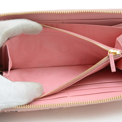 ダブルG ジップアラウンドウォレット 長財布 パイソン ピンク 456117 長財布