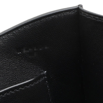 コンスタンスエラン エプソン ブラック ゴールド金具 W刻印 ショルダーバッグ