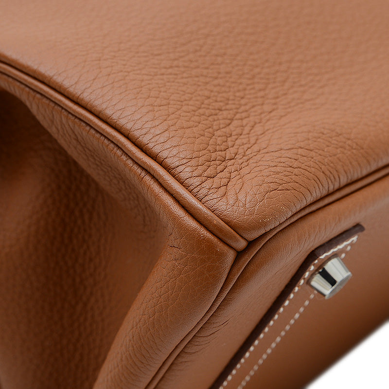 バーキン40 トゴ ゴールド シルバー金具 M刻印 ハンドバッグ