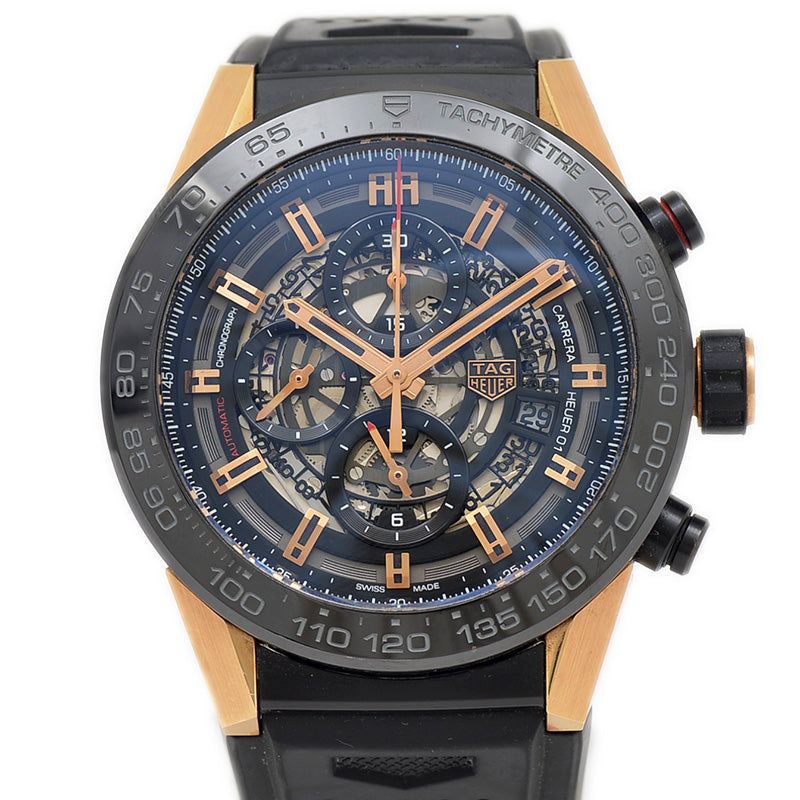 カレラ クロノグラフ キャリバー ホイヤー01 チタン/K18PG CAR2A5A オートマ 腕時計