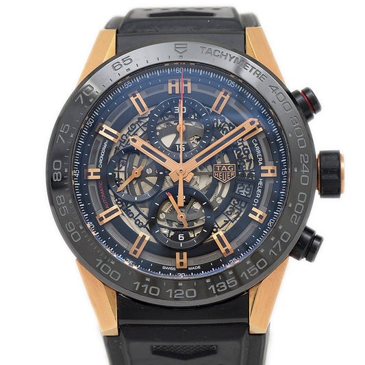 カレラ クロノグラフ キャリバー ホイヤー01 チタン/K18PG CAR2A5A オートマ 腕時計