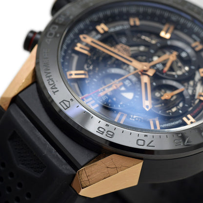 カレラ クロノグラフ キャリバー ホイヤー01 チタン/K18PG CAR2A5A オートマ 腕時計