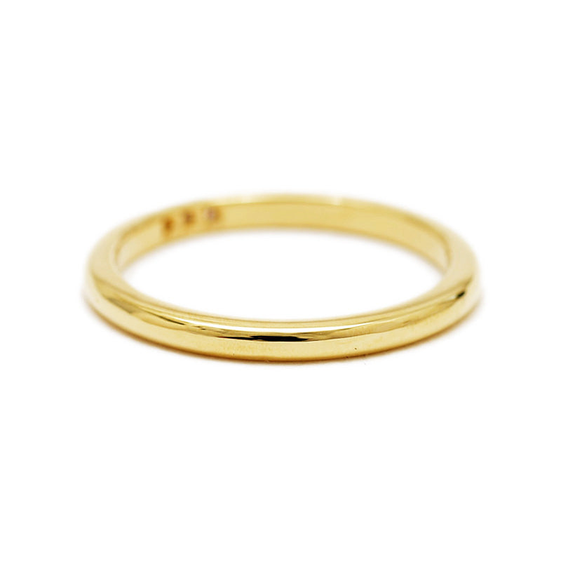 クラシックバンド リング 3Pダイヤ K18YG #14 リング・指輪