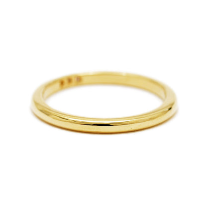 クラシックバンド リング 3Pダイヤ K18YG #14 リング・指輪