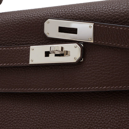 ケリー32 内縫い トゴ ショコラ シルバー金具 Q刻印 ハンドバッグ