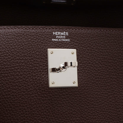 ケリー32 内縫い トゴ ショコラ シルバー金具 Q刻印 ハンドバッグ