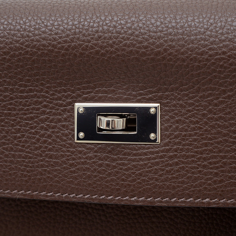 ケリー32 内縫い トゴ ショコラ シルバー金具 Q刻印 ハンドバッグ