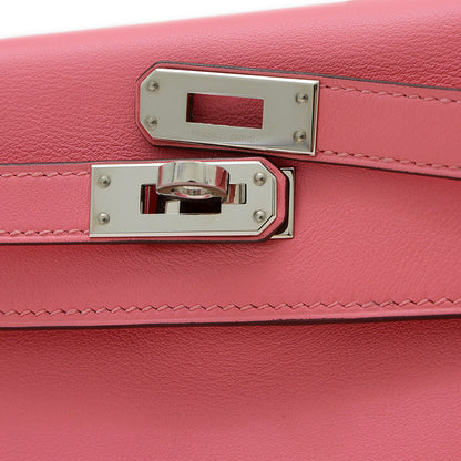 ケリー25 内縫い スイフト ローズアザレ シルバー金具 C刻印 ハンドバッグ