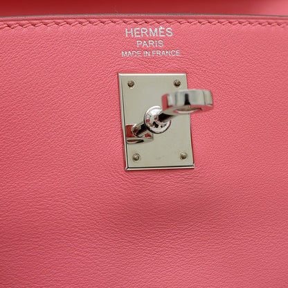 ケリー25 内縫い スイフト ローズアザレ シルバー金具 C刻印 ハンドバッグ