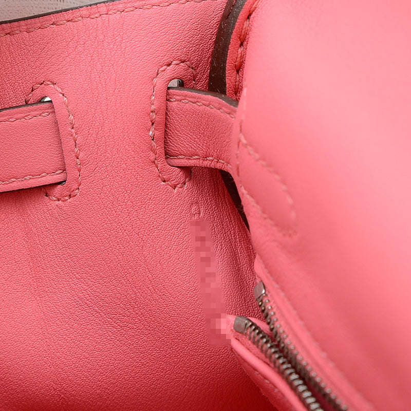 ケリー25 内縫い スイフト ローズアザレ シルバー金具 C刻印 ハンドバッグ