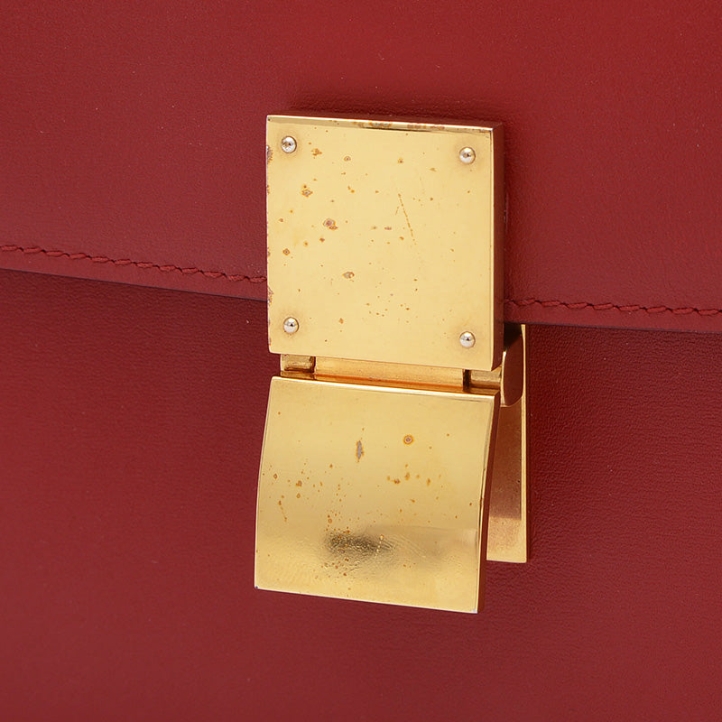 クラシックボックス ショルダーバッグ カーフ レッド 189173 ショルダーバッグ