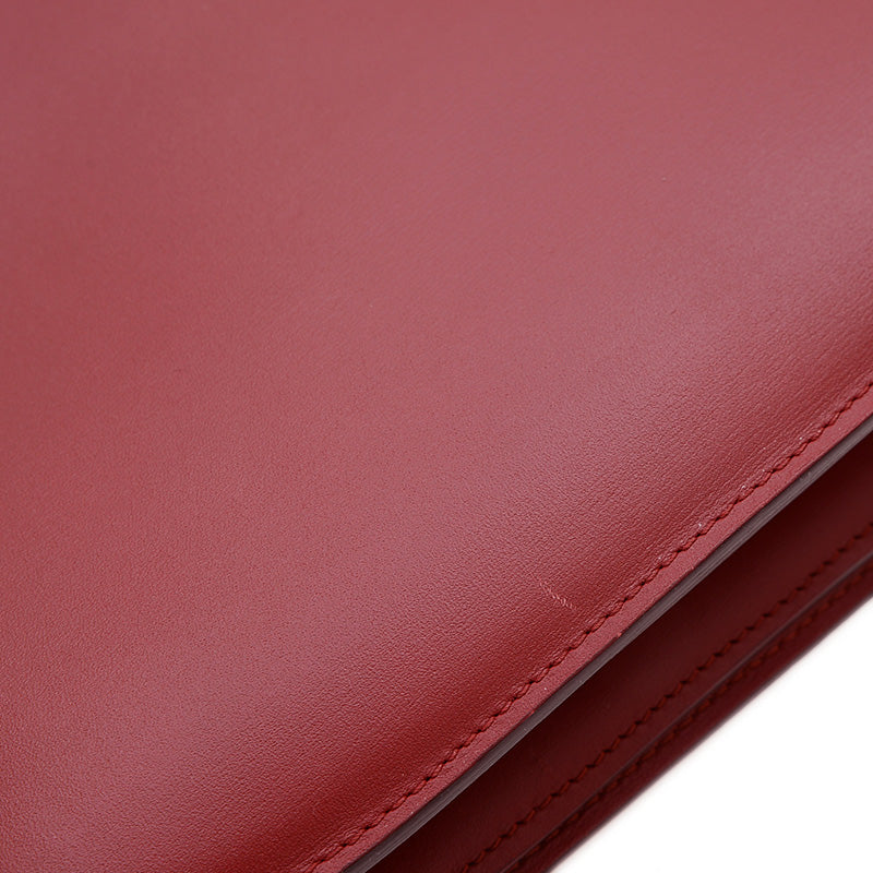 クラシックボックス ショルダーバッグ カーフ レッド 189173 ショルダーバッグ