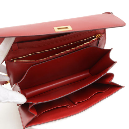 クラシックボックス ショルダーバッグ カーフ レッド 189173 ショルダーバッグ