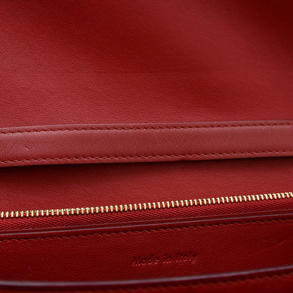 クラシックボックス ショルダーバッグ カーフ レッド 189173 ショルダーバッグ