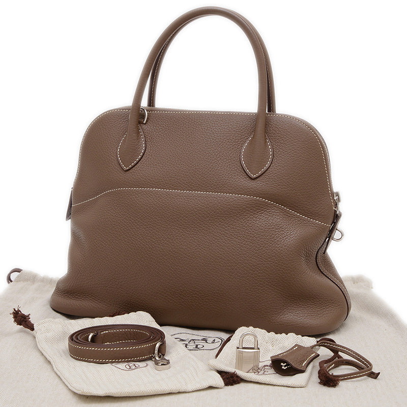 ボリード31 トリヨン エトゥープ シルバー金具 A刻印 ハンドバッグ