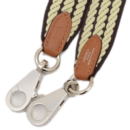 バンドリエール 25mm サングル コルダージュ ブラウン W刻印 ショルダーストラップ