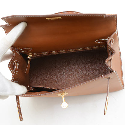 ケリー25 外縫い バレニアフォーブル フォーブ ゴールド金具 W刻印 ハンドバッグ