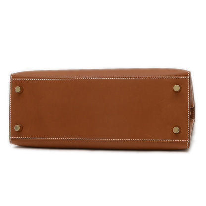 ケリー25 外縫い バレニアフォーブル フォーブ ゴールド金具 W刻印 ハンドバッグ