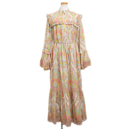 フォークロア マキシワンピース コットン マルチカラー 704251 42サイズ ワンピース