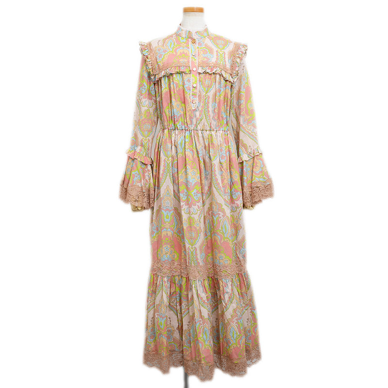 フォークロア マキシワンピース コットン マルチカラー 704251 42サイズ ワンピース