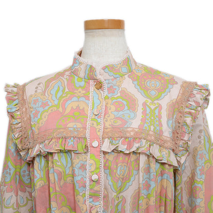 フォークロア マキシワンピース コットン マルチカラー 704251 42サイズ ワンピース