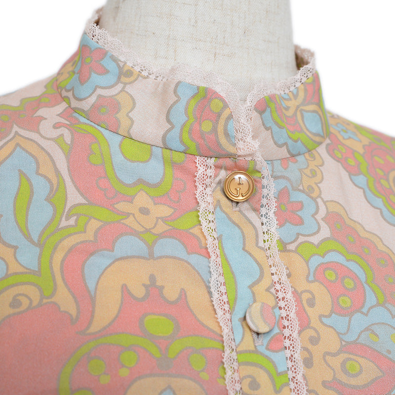 フォークロア マキシワンピース コットン マルチカラー 704251 42サイズ ワンピース