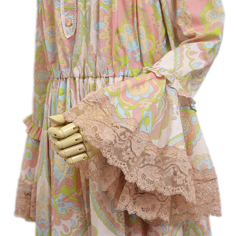 フォークロア マキシワンピース コットン マルチカラー 704251 42サイズ ワンピース