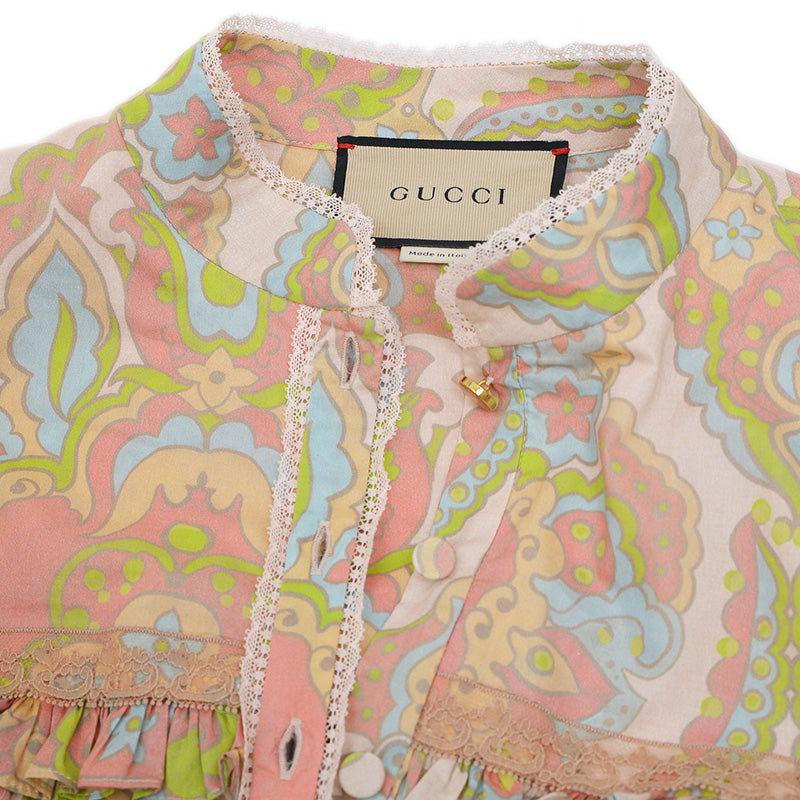 フォークロア マキシワンピース コットン マルチカラー 704251 42サイズ ワンピース