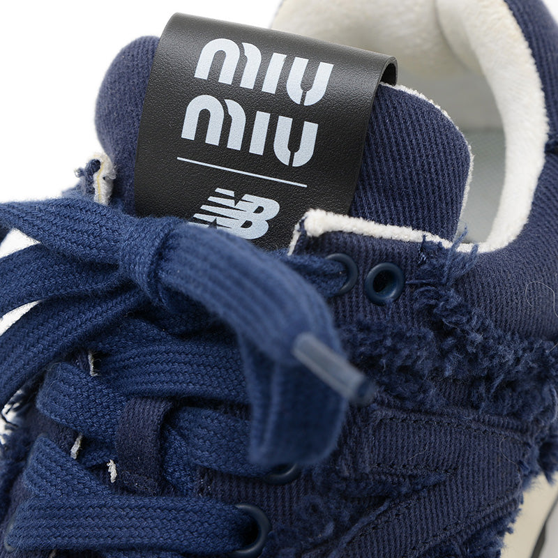 スニーカー ニューバランスコラボ 574 Denim Colonial ネイビー レディース 38サイズ スニーカー