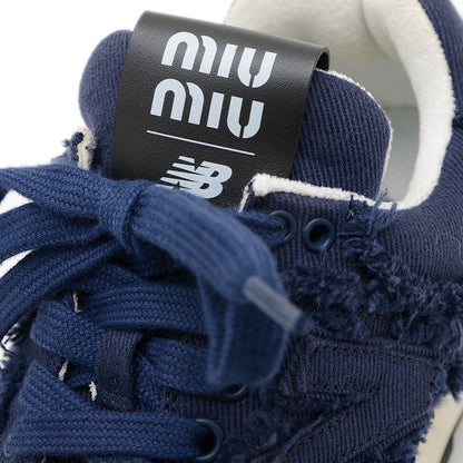 スニーカー ニューバランスコラボ 574 Denim Colonial ネイビー レディース 38サイズ スニーカー