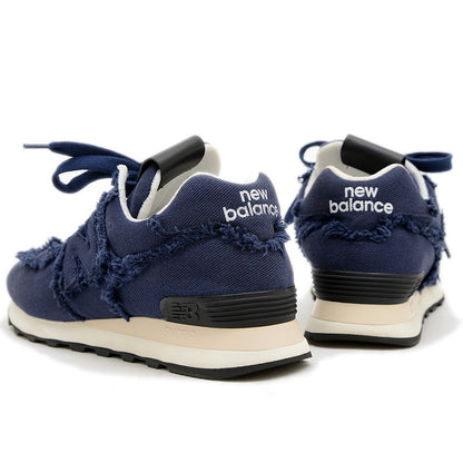 スニーカー ニューバランスコラボ 574 Denim Colonial ネイビー レディース 38サイズ スニーカー