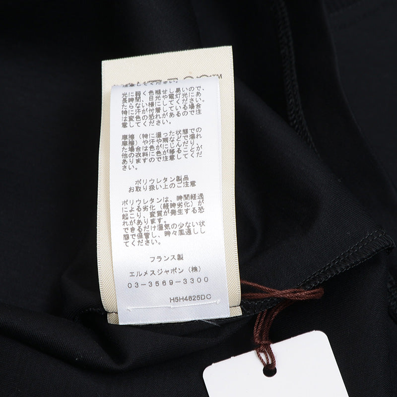 刺繍 Tシャツ 半袖 Palefroi/パルフロワ コットン ブラック H5H4625DC #36 25AW 半袖Ｔシャツ