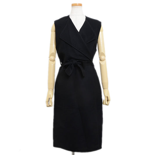 ジレ カシミヤ ブラック レディース 34サイズ 4E0177DC ベスト