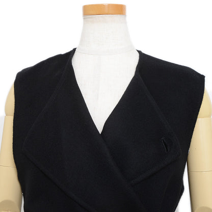 ジレ カシミヤ ブラック レディース 34サイズ 4E0177DC ベスト