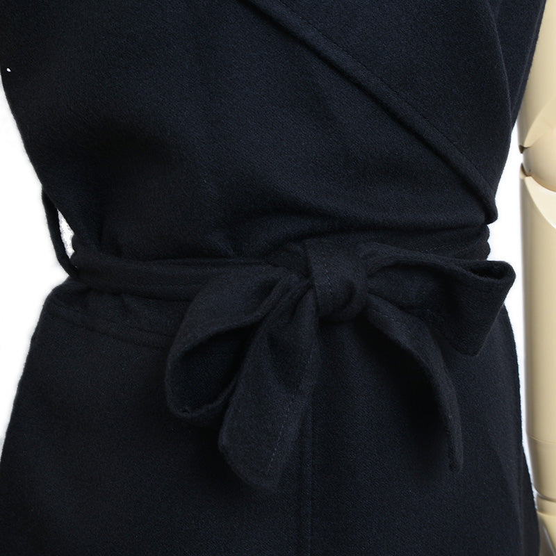 ジレ カシミヤ ブラック レディース 34サイズ 4E0177DC ベスト